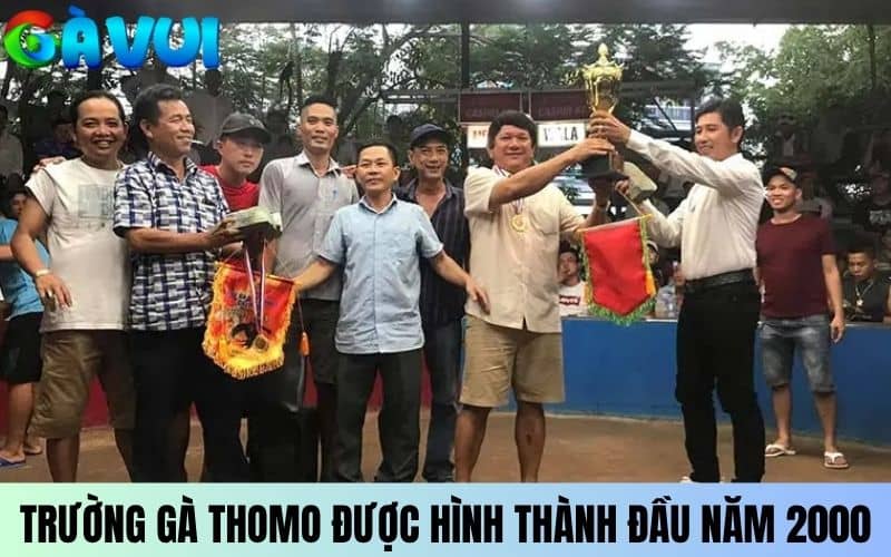 Trường gà Thomo được hình thành từ đầu năm 2000 Trường gà Thomo được hình thành từ đầu năm 2000